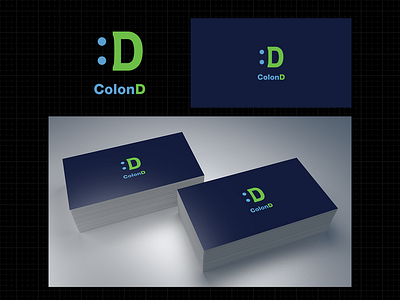 Logo Colon D business card business card design logo logo design