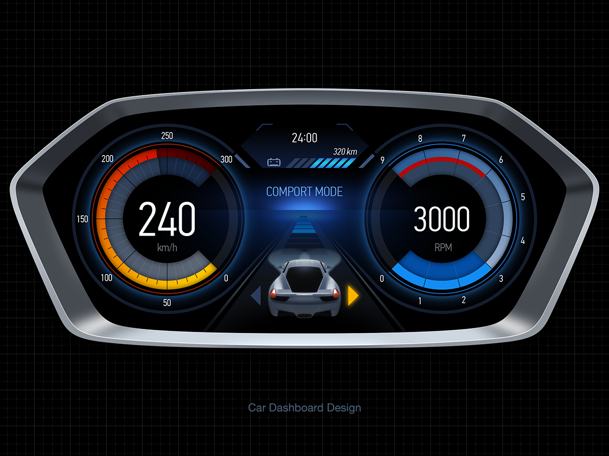 Car Dashboard 01 by Park wonjin on Dribbble