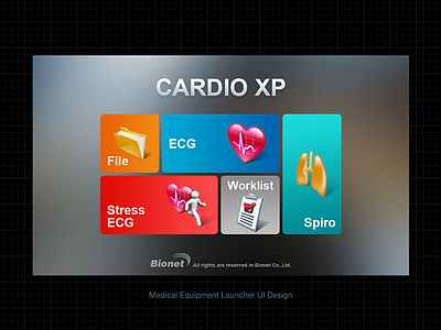 CARDIO XP Medical Equipment Launcher Type B hospital launcher medic medic ui medical ui ui ux ui ux design ui design