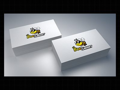 Bee Smart logo card brand brand design business card business card design logo logo design