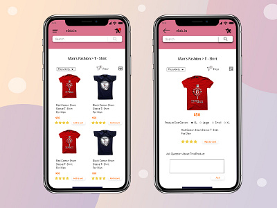 Mobile e-commerce Ui