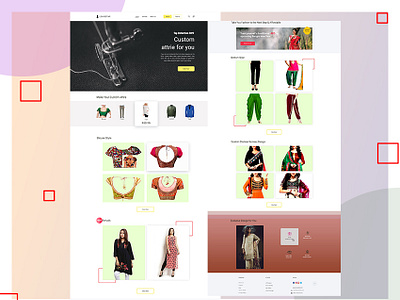 Attire_landing_page_concept best website 2019 branding creative design ecommerce fashion protikha ui ux website woocommerce