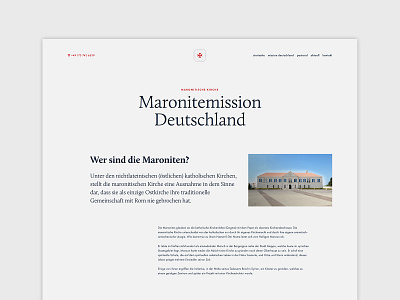 Maronitemission Deutschland Website branding design logo typography web website design