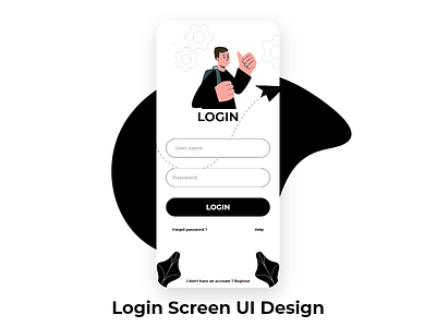 Login Screen UI Design v2 android app ios login login design login page login screen sourcecode ui ui design uiux xd