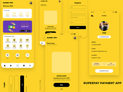 Rupee pay payment App UI design