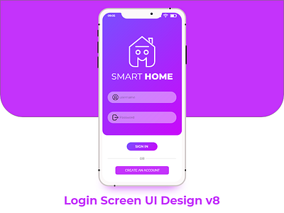 Login Screen UI Design v8 login loginscreen