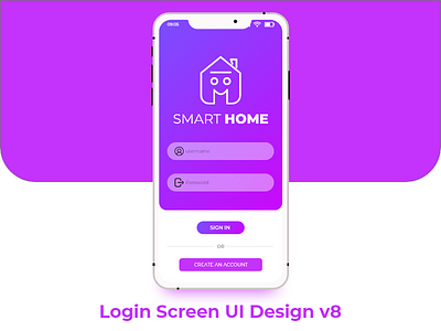 Login Screen UI Design v8