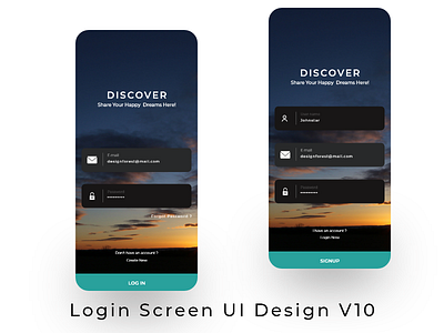 Login Screen UI Design v10 design ios ios app login login screen ui