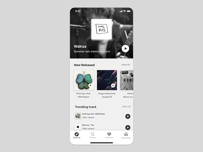 music app UI concept card design detail page music music app ui uiux uiuxdesign