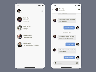 Social App UI concept app card chat design detail page social social app ui uiux uiuxdesign