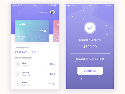 Bank APP UI