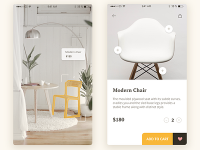 AR Shopping Concept app ar design ecommerce furniture shopping shopping app ui