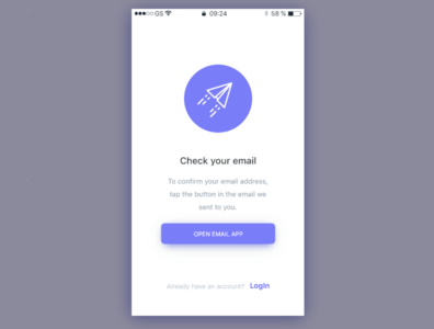 verify email page by Chloe Wu on Dribbble