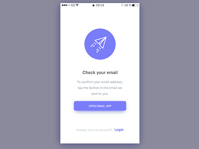 verify email page