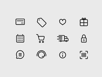 ecommerce icons