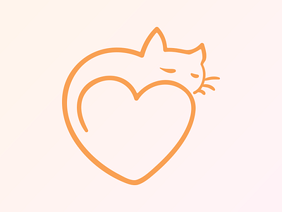 love kitty cat heart logo love sad sick tattoo