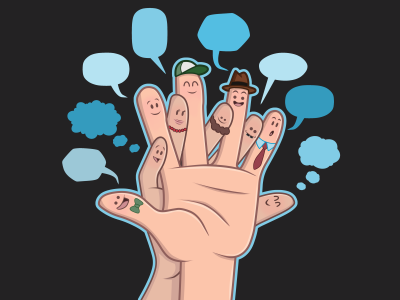 Finger Talks cartoon finger fingertalks hands speech talking