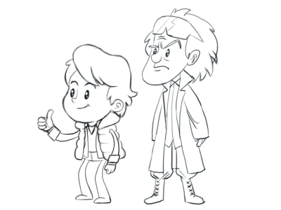Marty Mcfly And Doc