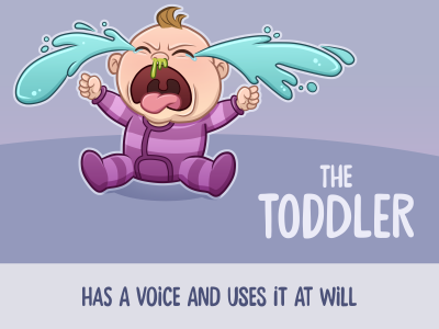 Toddler business cartoon crying cute infographic kid toddler