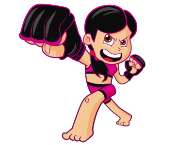 MMA fighter female fighter manga mma punch