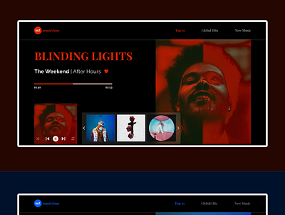 Music Platform Minimal Design adobexd branding color design illustration music typography ux web web design website