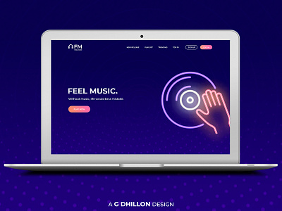 Music Website Design Idea
