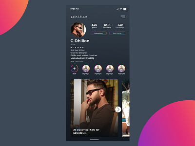 Instagram Buisness Profile Design