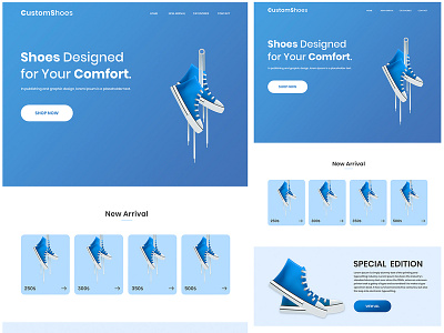 eCommerce Shoes Website Design