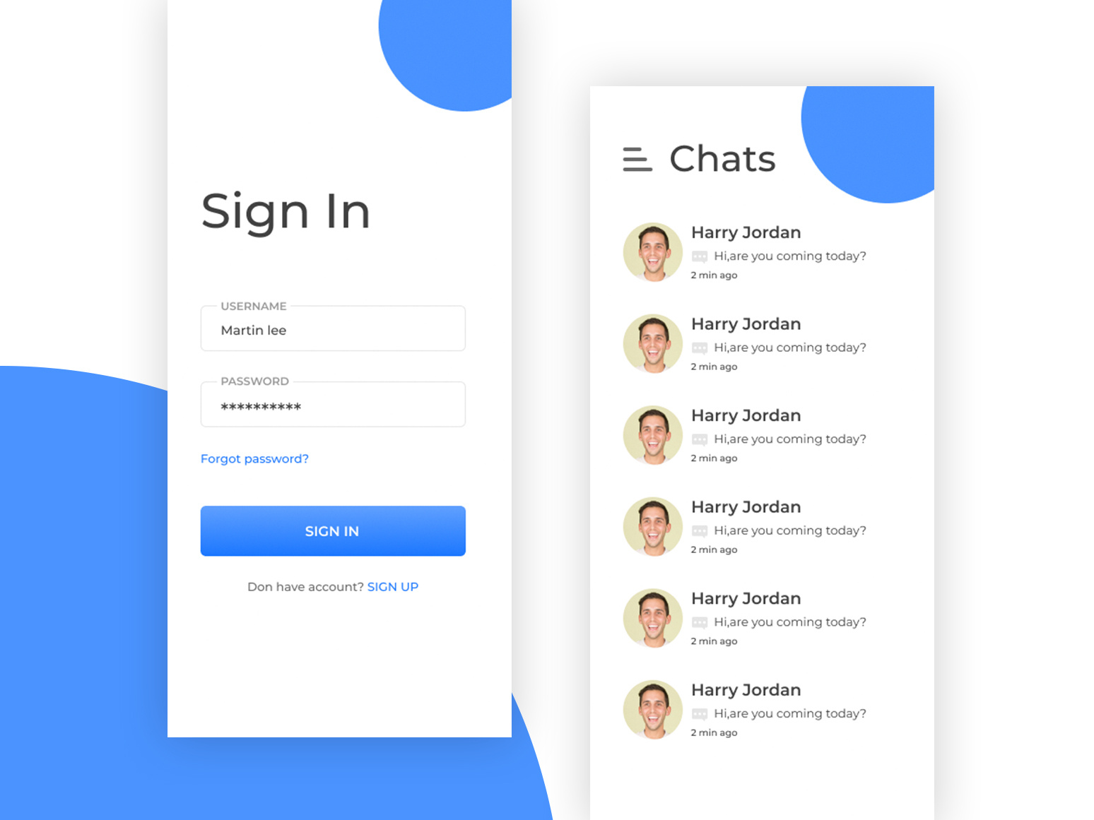 Messnger Sign In By G Dhillon On Dribbble