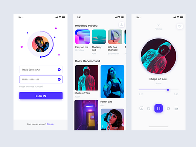 Music App ui