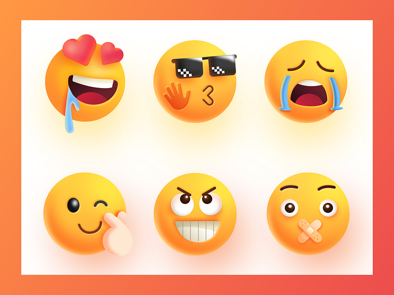 emoji by sen lin on Dribbble