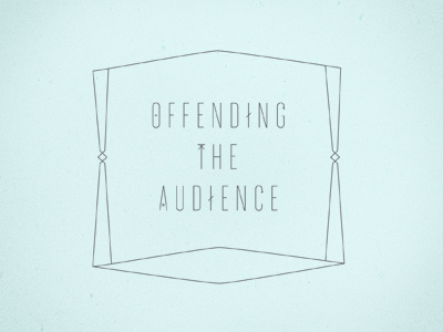 Offending The Audience playbill