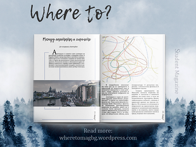 Where to? | Magazine layout & website