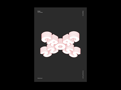 Cross 3d design illustration illustrator isometric design poster posterdesign simple design typography vector