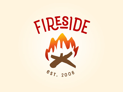 Fireside, option 1 handdrawn sketchy