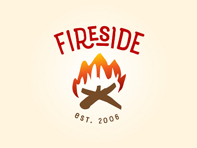 Fireside, option 1 handdrawn sketchy