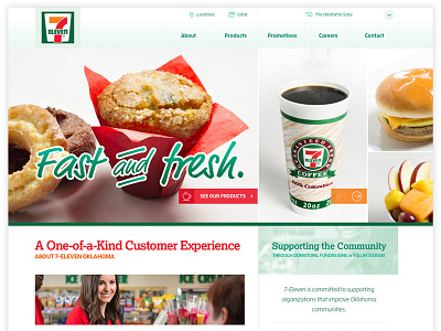 7-Eleven UX & UI food grid retail ui ux