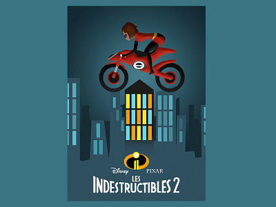 Incredibles 2 Movie Poster illustrator incredibles 2 movie movie art movie poster photoshop poster print