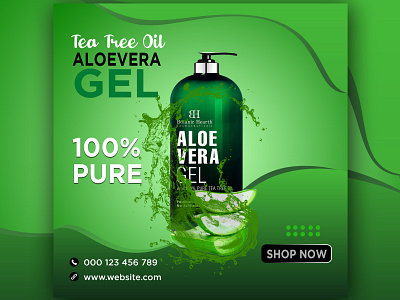 Alovera gel branding business design ecommerce identity online orange photoshop poster productdesign psd