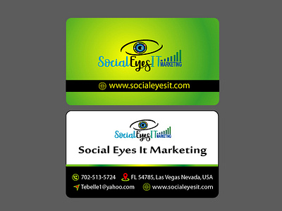 Eye catching Business card Design animation branding business card design flat icon identity illustration illustrator lettering logo minimal mobile type typography vector website