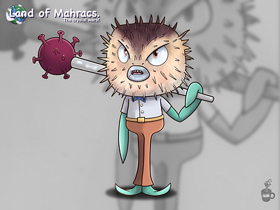 Spike badguy cartoon character coffeescartoon evil mycharacter