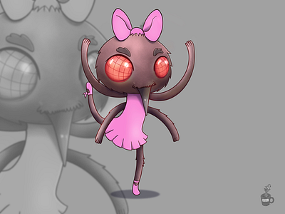 Morga cartoon character coffeescartoon cute mosquito villain