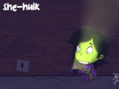She-Hulk cartoon character coffeescartoon fanart shegulk shegulk