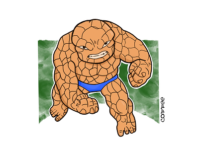 The Thing cartoon character hero marvel the thing