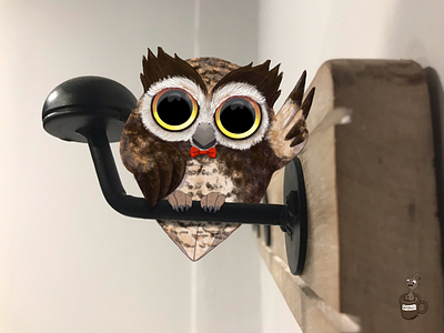 Owl bird cartoon coffeescartoon cute owl