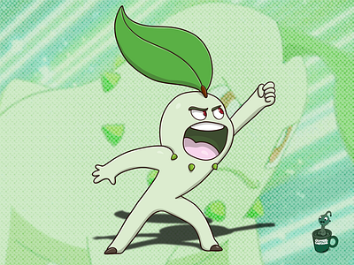 Chikorita chikorita coffeescartoon fanart leave pokemon