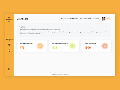 Telereso Dashboard Design