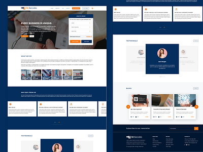SA-Barcodes Landing Page Design design home page design landing page design ui ui design ui ux design ux uxdesign web web ui design webdesign website concept website design
