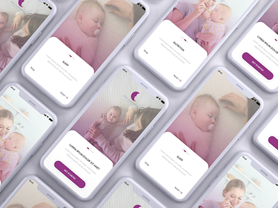 Onboarding Screens - Baby Sleep Magic android app baby app design health health app health care healthy ios apps kids app mobile app mobile app design mobile application onboarding onboarding screen onboarding screens onboarding ui ui ui ux design ux web ui design