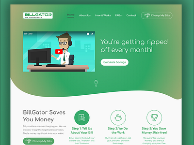 Billgator Website UI UX Design